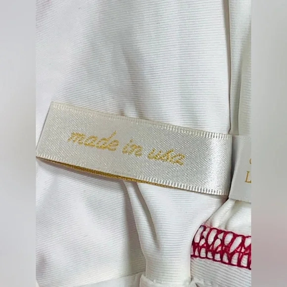 Helen Jon Tankini 2 pieces set Swimwear Heritage Tile Coral print  women’s Sz L - Picture 7 of 7